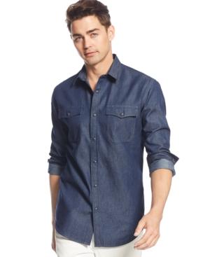 American Rag Men's Denim Shirt, Only At Macy's