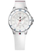 Tommy Hilfiger Watch, Women's White Silicone Strap 34mm 1781271