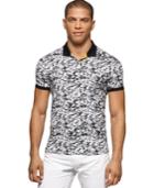 Calvin Klein Abstract-print Polo Shirt