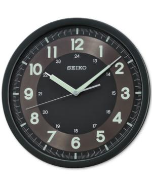 Seiko Black Wall Clock