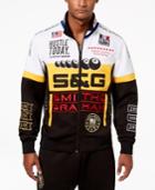 Smith And Graham Men's Tricot Colorblocked Embroidered Track Jacket