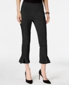 Inc International Concepts Ruffled-hem Cropped Pants, Created For Macy's