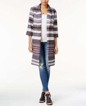 Bar Iii Striped Open-front Blazer, Only At Macy's