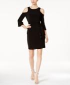 Calvin Klein Cold-shoulder Belted Dress