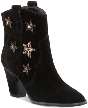 Anna Sui X Inc International Concepts Dazzlerr Western Ankle Booties, Created For Macy's Women's Shoes