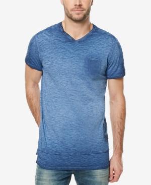 Buffalo David Bitton Men's Deconstructed Split-neck T-shirt