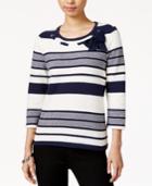 Maison Jules Striped Bow Top, Only At Macy's
