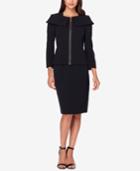 Tahari Asl Petite Cape-shoulder Skirt Suit