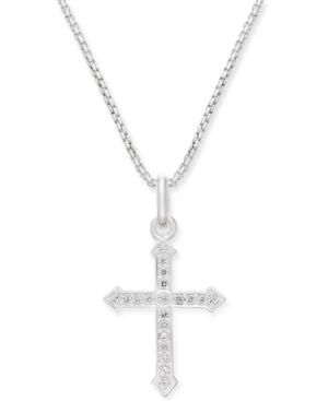 Thomas Sabo Glam & Soul Cubic Zirconia Pave Cross Pendant Necklace In Sterling Silver
