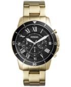 Fossil Men's Chronograph Grant Gold-tone Stainless Steel Bracelet Watch 44mm Fs5267