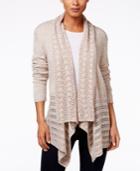 Karen Scott Pointelle-knit Open-front Cardigan, Only At Macy's