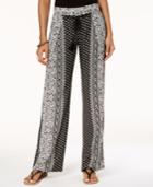 Be Bop Juniors' Printed Pleated Tassel-tie Soft Pants