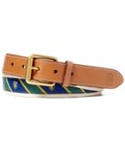 Polo Ralph Lauren Men's Tie-overlay Webbed Belt