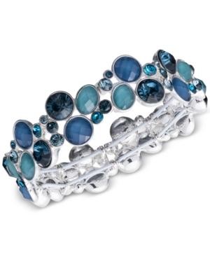 Nine West Multi-stone And Crystal Stretch Bracelet
