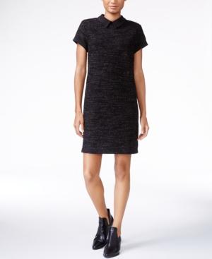 Maison Jules Textured Collar Shift Dress, Only At Macy's