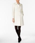 Anne Klein Club-collar Wool-blend Walker Coat