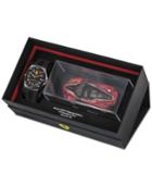 Ferrari Men's Aspire Black Silicone Strap Watch 42mm Gift Set