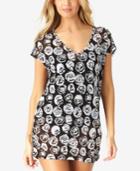 Anne Cole Coming Up Roses Mesh Tunic Cover-up, Created For Macy's Style Women's Swimsuit