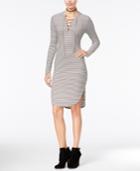 Material Girl Juniors' Lace-up Bodycon Dress, Only At Macy's