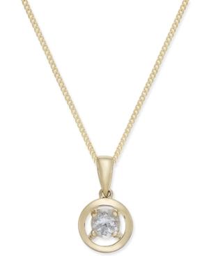 Magnificence Diamond Open Frame Pendant Necklace (1/10 Ct. T.w.)