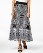 Inc International Concepts Petite Paisley-print Maxi Skirt, Only At Macy's