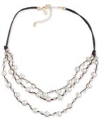Robert Rose For Inc International Concepts Imitation Pearl Multi-row Necklace, Only At Macy's