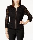 Inc International Concepts Crochet Lace Jacket, Only At Macy's