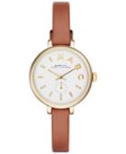 Marc By Marc Jacobs Women's Sally Tan Leather Strap Watch 28mm Mbm1351