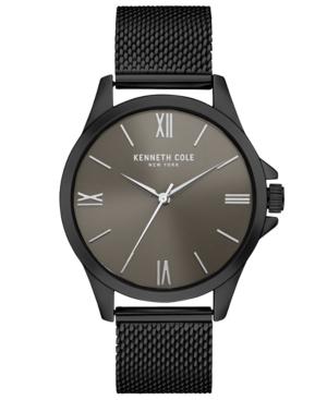 Kenneth Cole New York Men's Gunmetal Stainless Steel Mesh Bracelet Watch 42mm