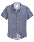 Level 10 Men's Short Sleeve Woven Button-front Shirt