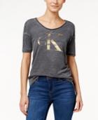 Calvin Klein Jeans Metallic Logo-graphic T-shirt