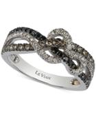 Le Vian Exotics Gladiator Weave Diamond Statement Ring (3/4 Ct. T.w.) In 14k White Gold