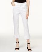 Inc International Concepts Ruffled Cropped Pants, Only At Macy's