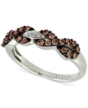 Le Vian Chocolatier Diamond Infinity Ring (3/8 Ct. T.w.) In 14k White Gold