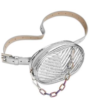 Steve Madden Quilted Oil-slick Fanny Pack