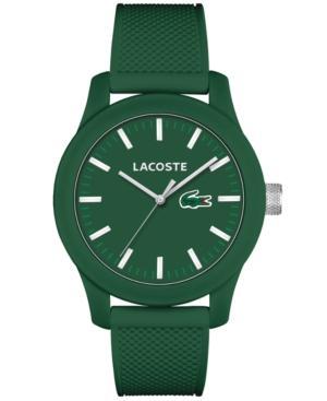 Lacoste Men's L.12.12 Green Silicone Strap Watch 43mm 2010763