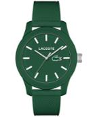 Lacoste Men's L.12.12 Green Silicone Strap Watch 43mm 2010763