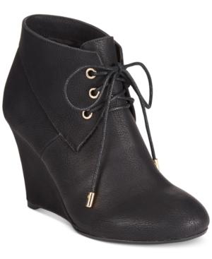 Thalia Sodi Noa Wedge Booties Women's Shoes