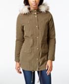 Maison Jules Faux-fur Hooded Parka Jacket, Only At Macy's