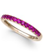 Certified Sapphire Band (1/2 Ct. T.w.) In 14k White Gold (also Available In Emerald, Ruby & White Sapphire)