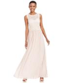 R & M Richards Lace-bodice Evening Gown