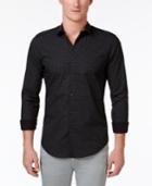 Calvin Klein Men's Kj Slim-fit Geometric Cotton Shirt