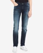 Calvin Klein Jeans Men's Slim-fit Stretch Destroyed Blue Mamba Jeans