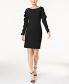 Calvin Klein Ruffled-sleeve Sheath Dress