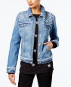 Inc International Concepts Embellished Trucker Jacket, Created For Macy's