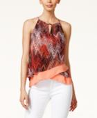 Thalia Sodi Layered Printed Halter Top, Only At Macy's