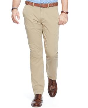 Polo Ralph Lauren Big And Tall Classic-fit Flat-front Chino Pants
