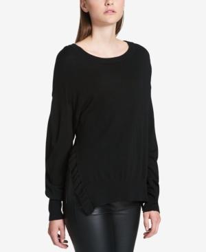 Dkny Ruffled-vent Sweater