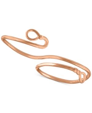 Rachel Rachel Roy Rose Gold-tone Finger Wrap Double Ring