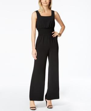Nine West Smocked Jumpsuit